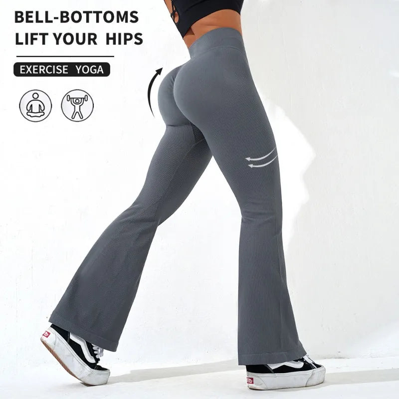 Seamless High-Waist Booty Lift Knit Leggings – Ankle-Length Sportswear