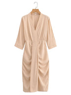 SandAura Draped Dress