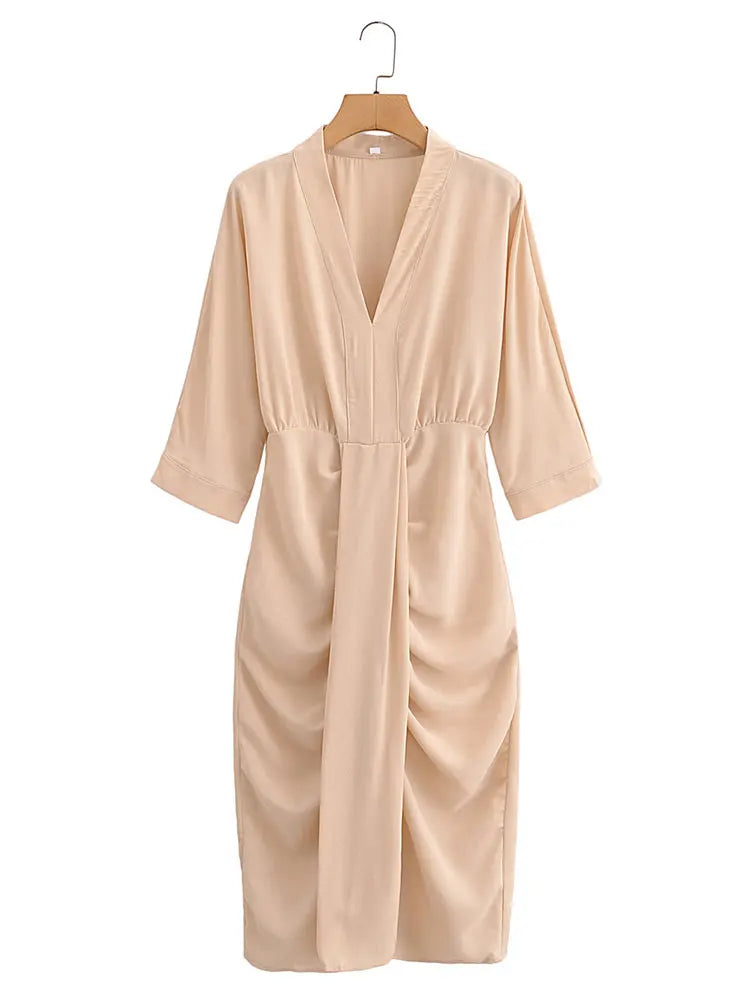 Drapiertes Kleid „SandAura“