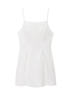 Elegant Square Neck Sleeveless Mini Dress – Elegant Backless Style