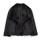 Luxury vegan Fur Coat – Oversized Winter Glam Look
