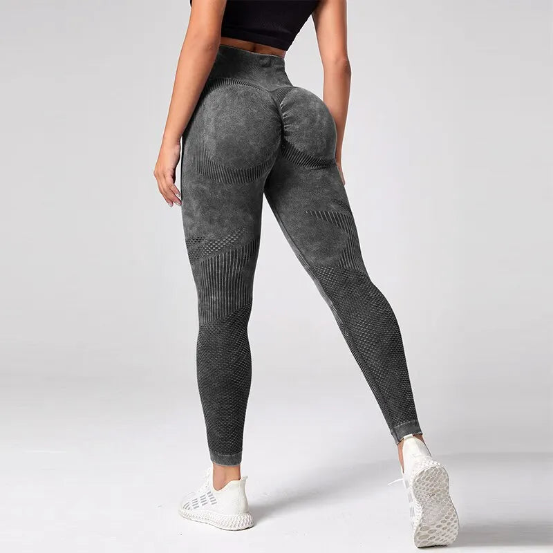 High-Waist Seamless Scrunch Yoga Leggings