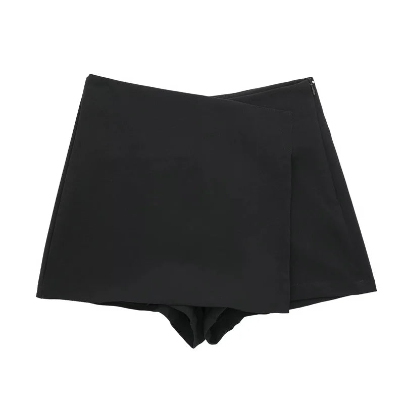 VantaWrap Mini Skort – Sleek High-Waist Illusion Skirt Shorts