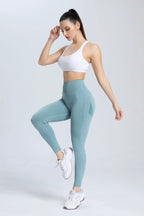 Seamless Tummy Control Leggings – High Waist Scrunch Fit for Workout & Shaping