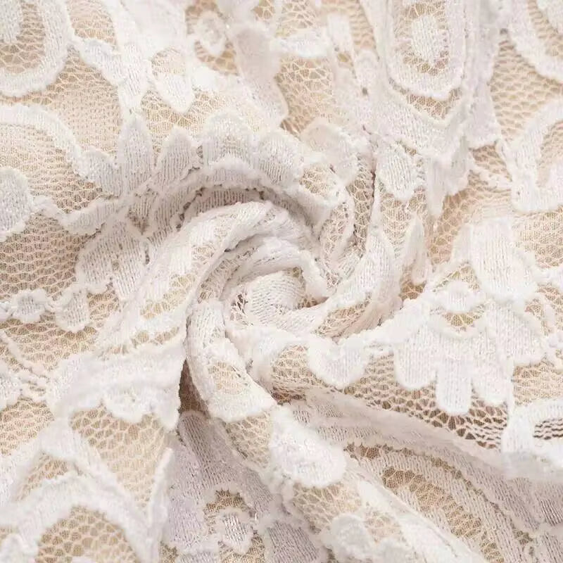 Deep-V Lace Bodycon Playsuit