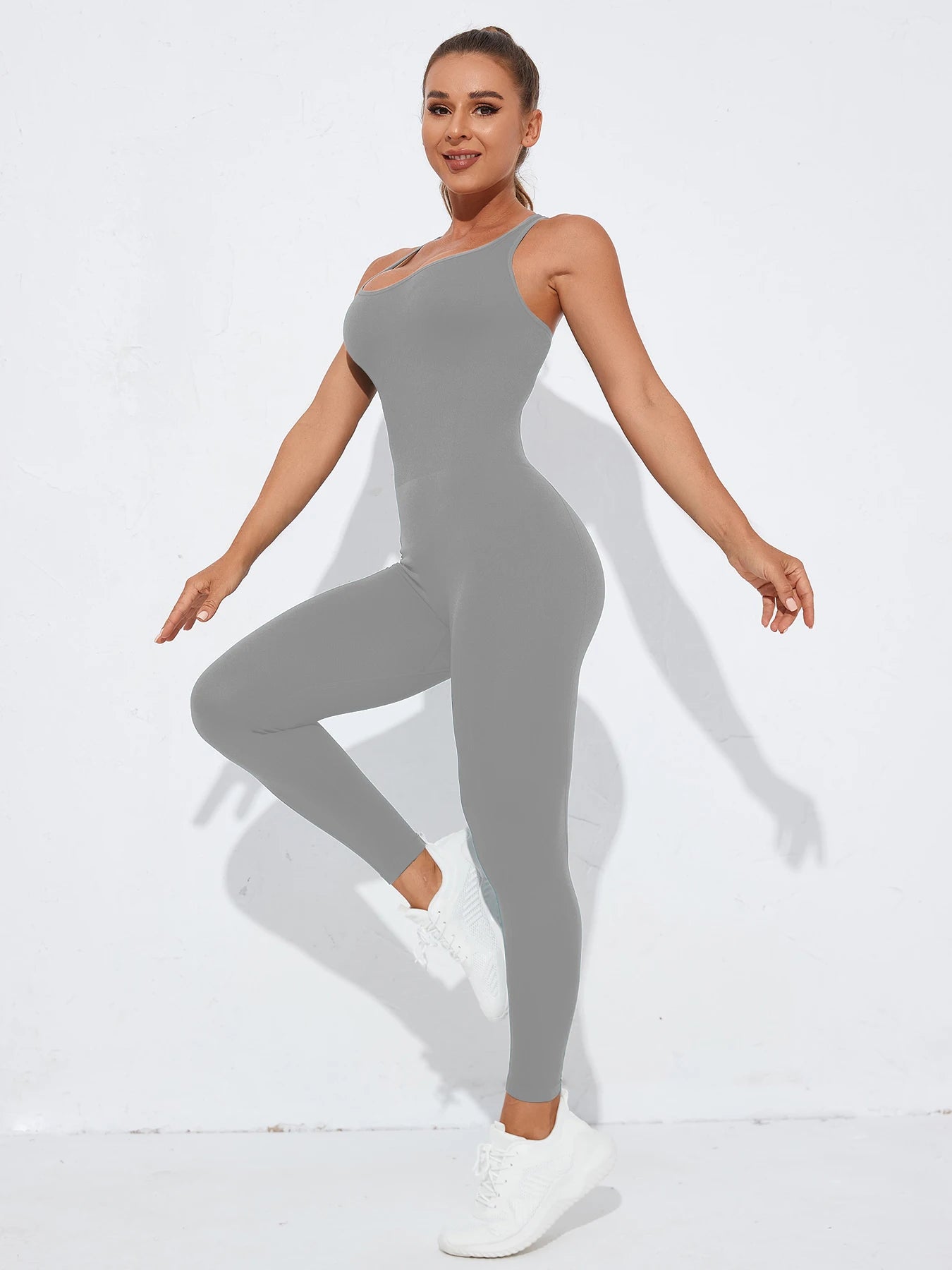 Crisscross Back Tummy Control Jumpsuit – Sculpting Activewear