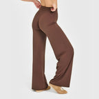 Ultra Soft Straight-Leg Yoga Pants – Mid-Waist Naked Feel Sport Trousers for Women