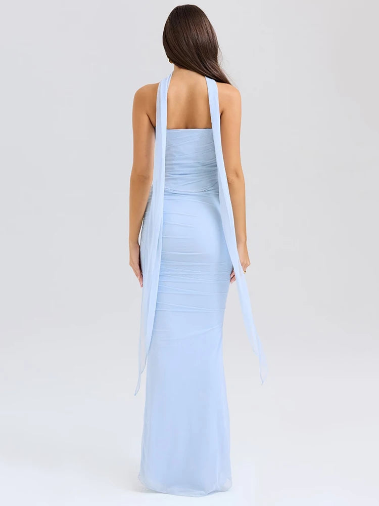 Strapless Two-Piece Maxi Set