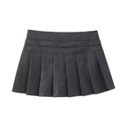 Pleated High Waist Mini Skirt with Belt – Chic Street Style