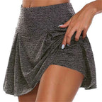 High-Waist Sports Skort – Quick-Dry Active Tennis & Yoga Skirt with Shorts
