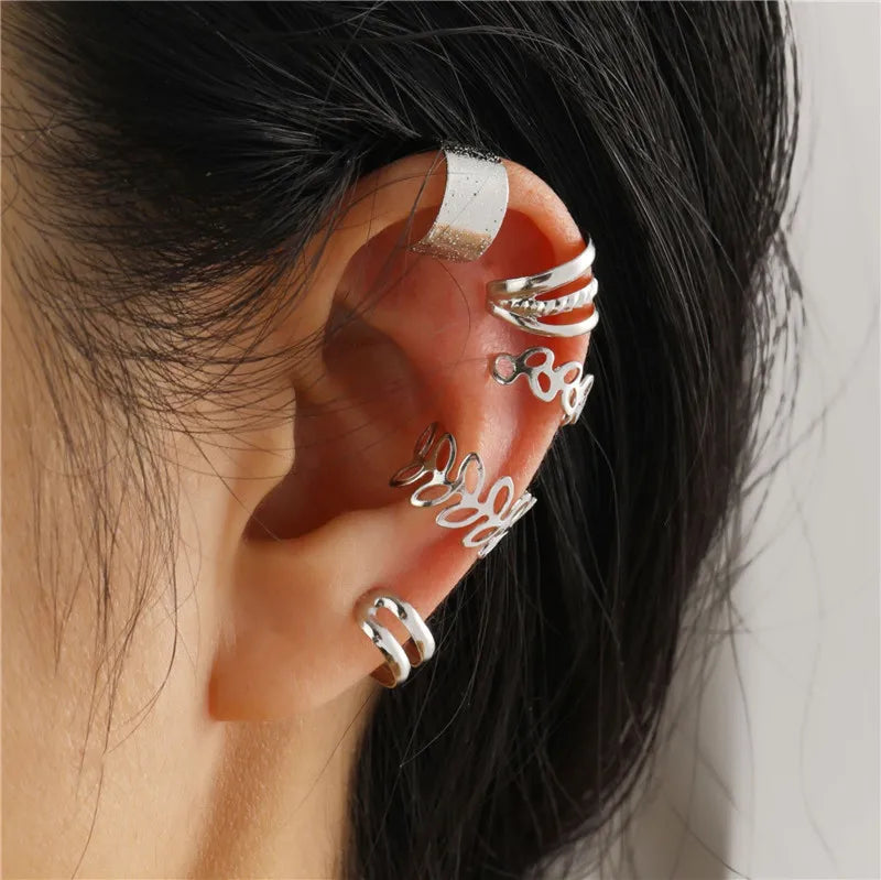 Non-Piercing Leaf Ear Cuff – Gold-Plated Clip-On Earring
