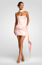 Off-Shoulder Ruched Mini Dress