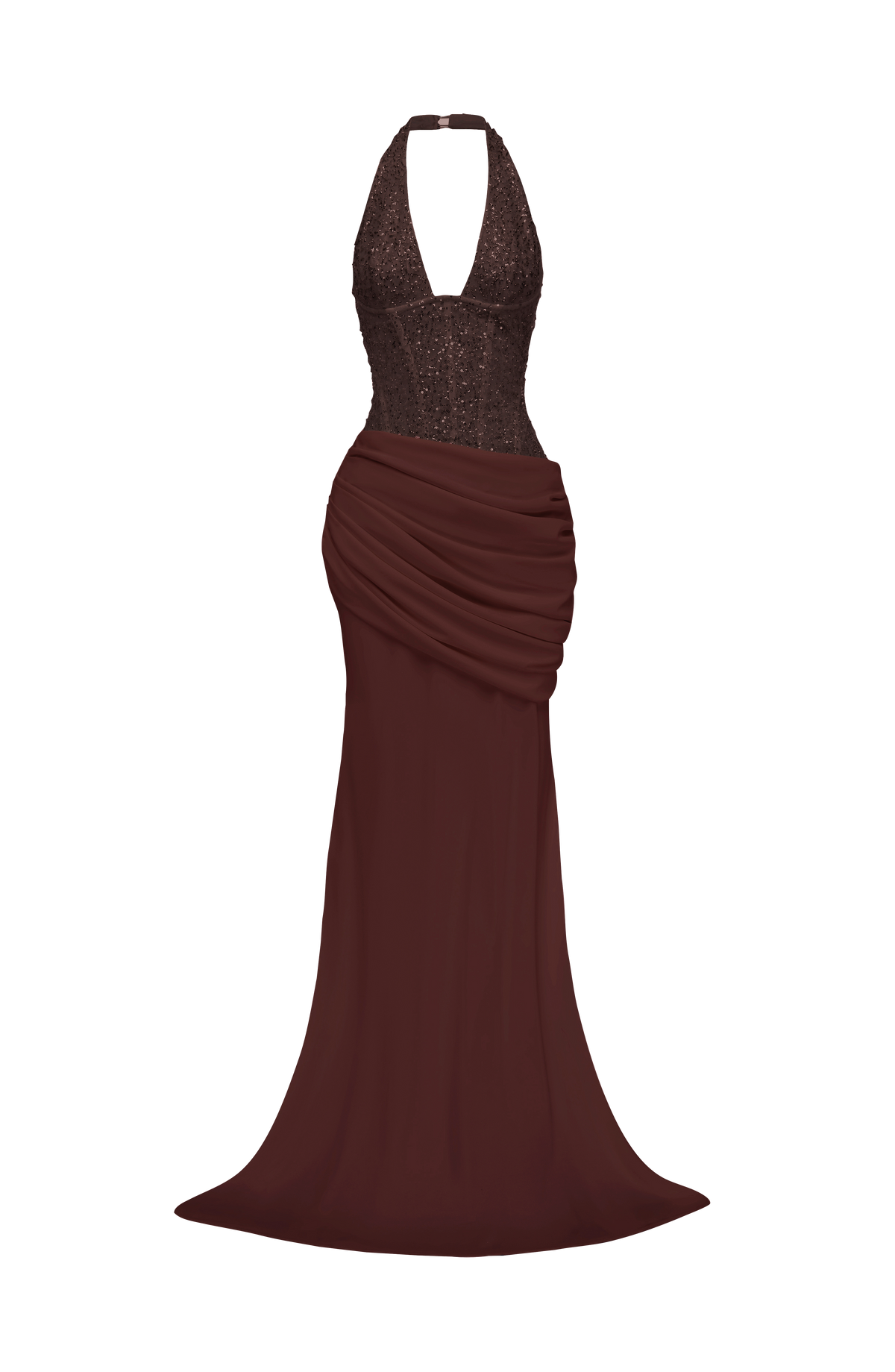 Taylor Gown - Plum Brown