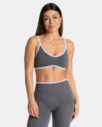 Seamless 2-Piece Yoga Set – Gray