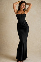 Valentina Corset Satin Gown
