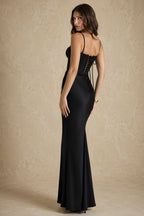 Valentina Corset Satin Gown