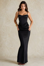 Valentina Corset Satin Gown