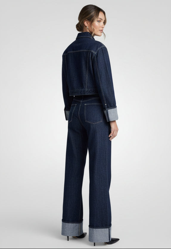 Vintage Jeansjacke und -hose Set