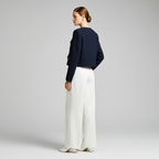 Elegante, kurze Tweedjacke – Marineblau