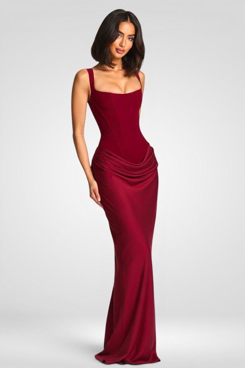 Cornelia Maxi Dress - Burgundy