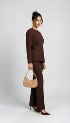 Power Suit Refined – Minimalistisches Zweiteiler-Set aus Blazer und Hose 