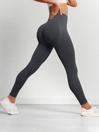Butt-Lifting Seamless Leggings – Khaki Sculpt Fit