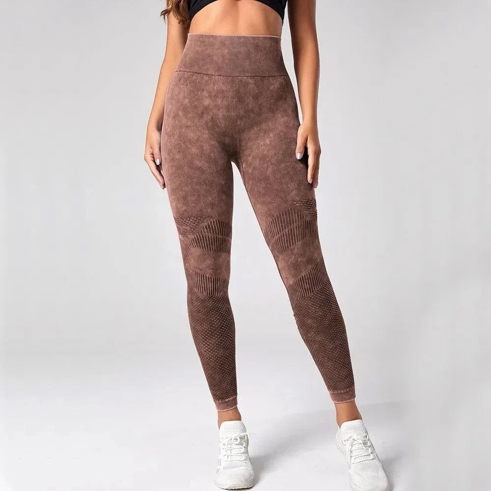 High-Waist Seamless Scrunch Yoga Leggings