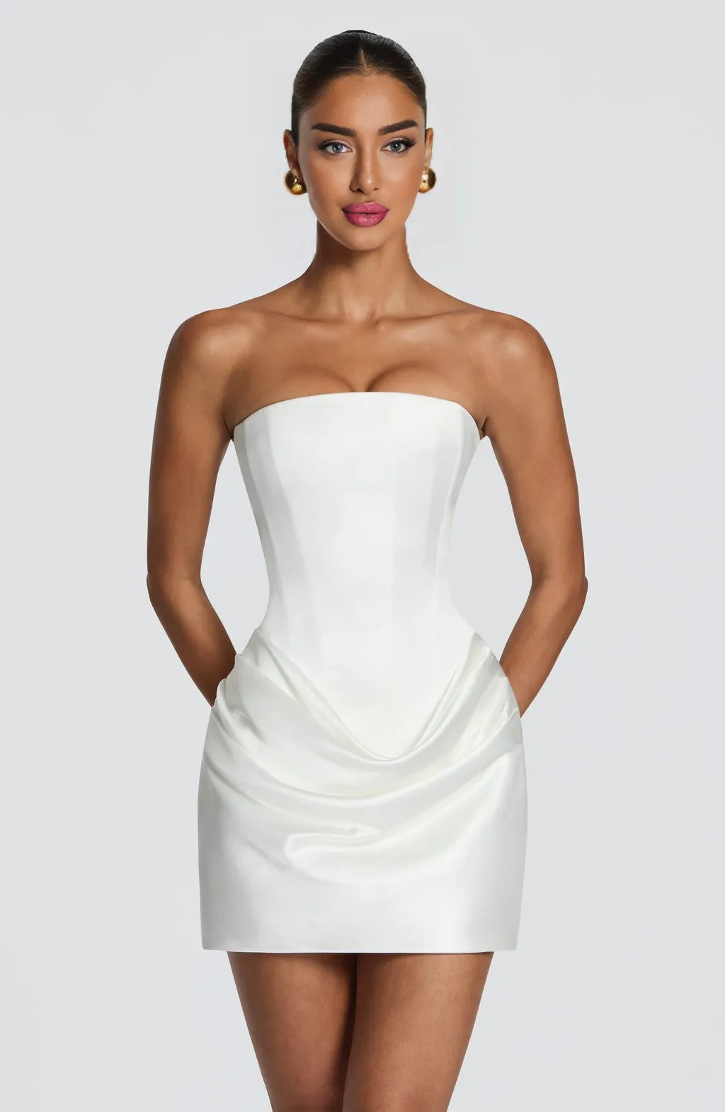 Ella Mini Dress - Ivory