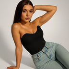 Satin Corset Bustier – Strapless Top for Chic Nights & Dressy Looks