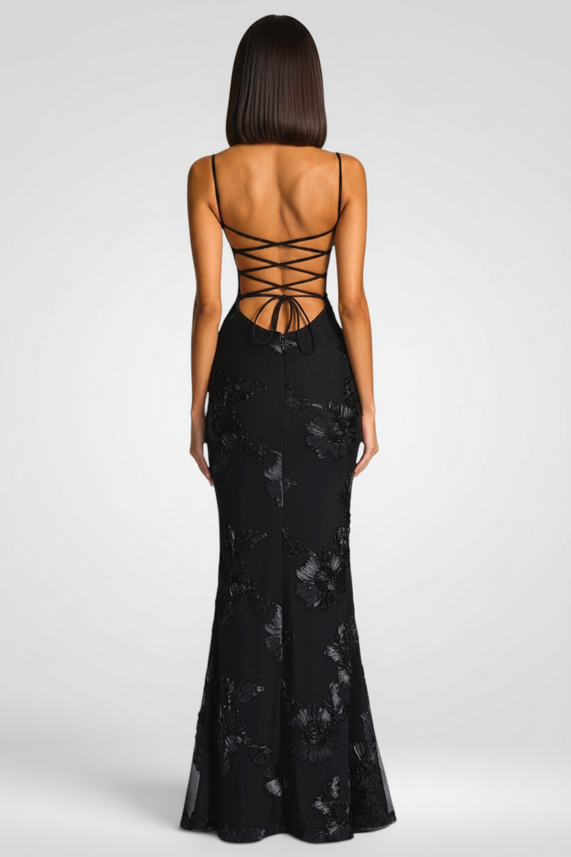 Nefertiti Maxi Dress - Black