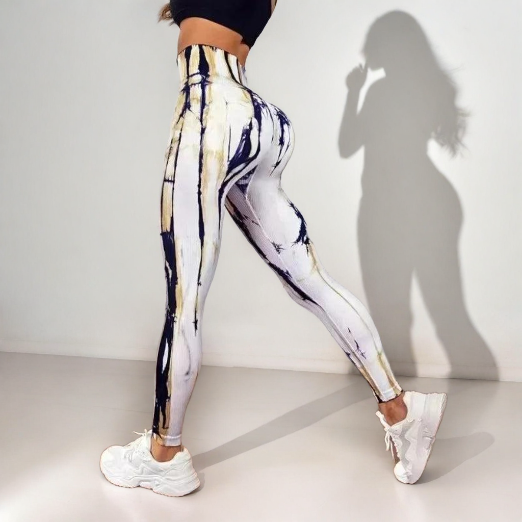 Seamless Tie-Dye Leggings – High-Waist Booty-Lift Fit