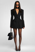 Elvira Mini Dress - Black