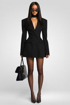 Elvira Mini Dress - Black