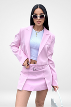 Dámské krátké sako – žhavý letní výprodej, jednobarevné sako s dlouhými rukávy