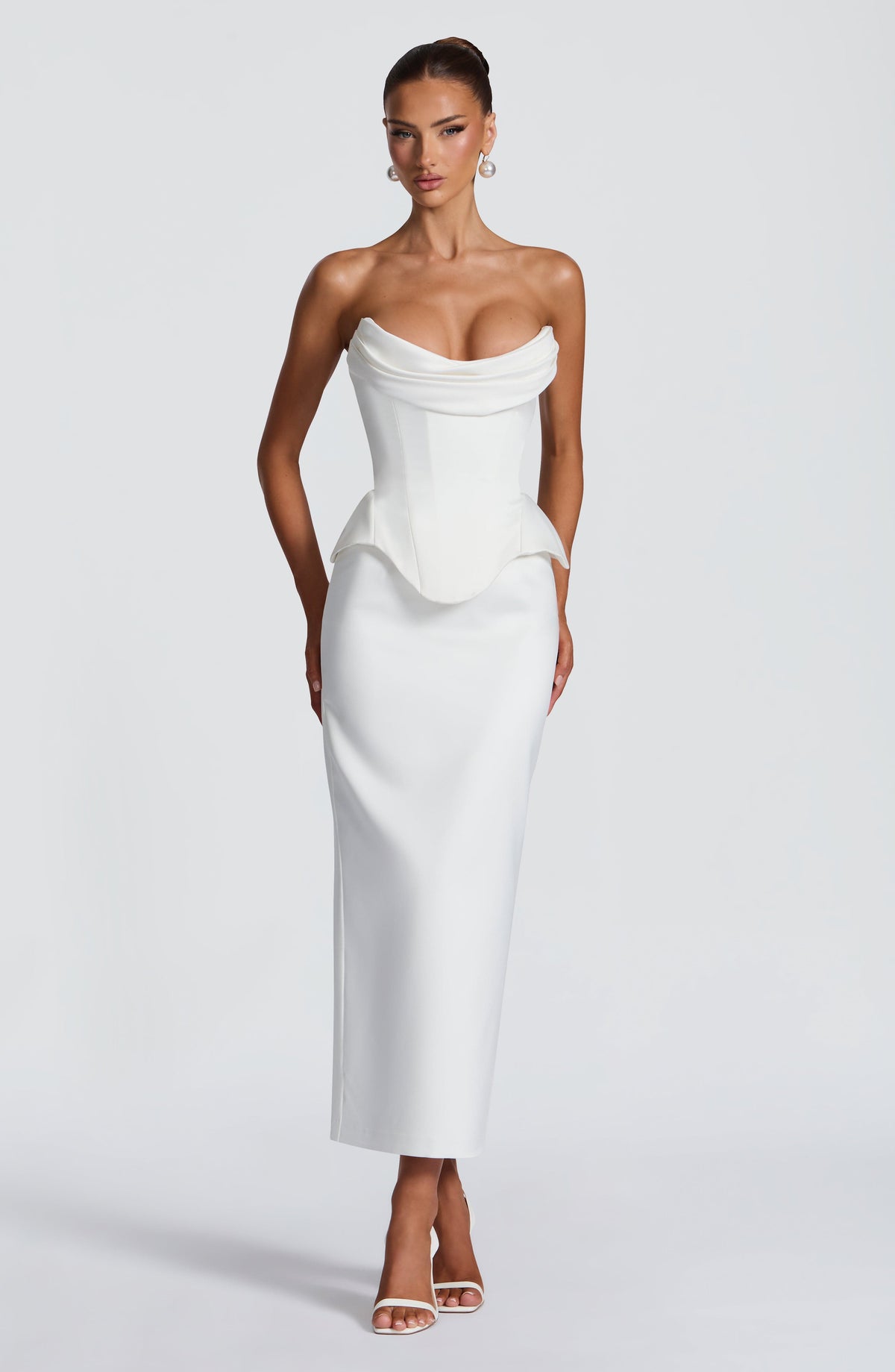 Calliope Midi Skirt - Ivory