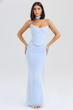 Strapless Two-Piece Maxi Set