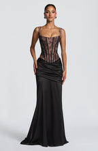 Claudette Maxi Skirt - Black