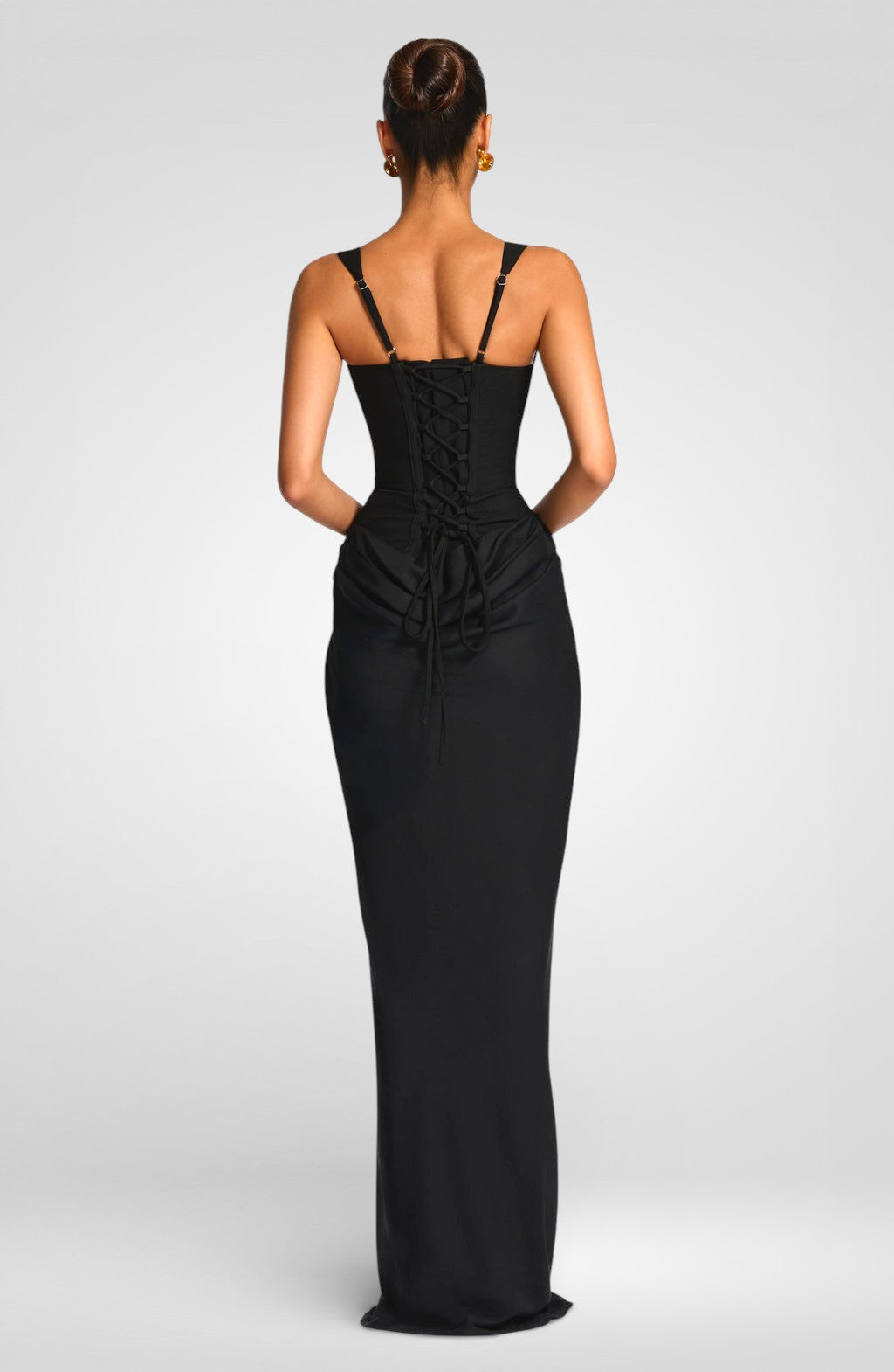 Cornelia Maxi Dress - Brown/Black