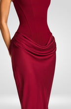 Cornelia Maxi Dress - Burgundy