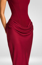 Cornelia Maxi Dress - Burgundy