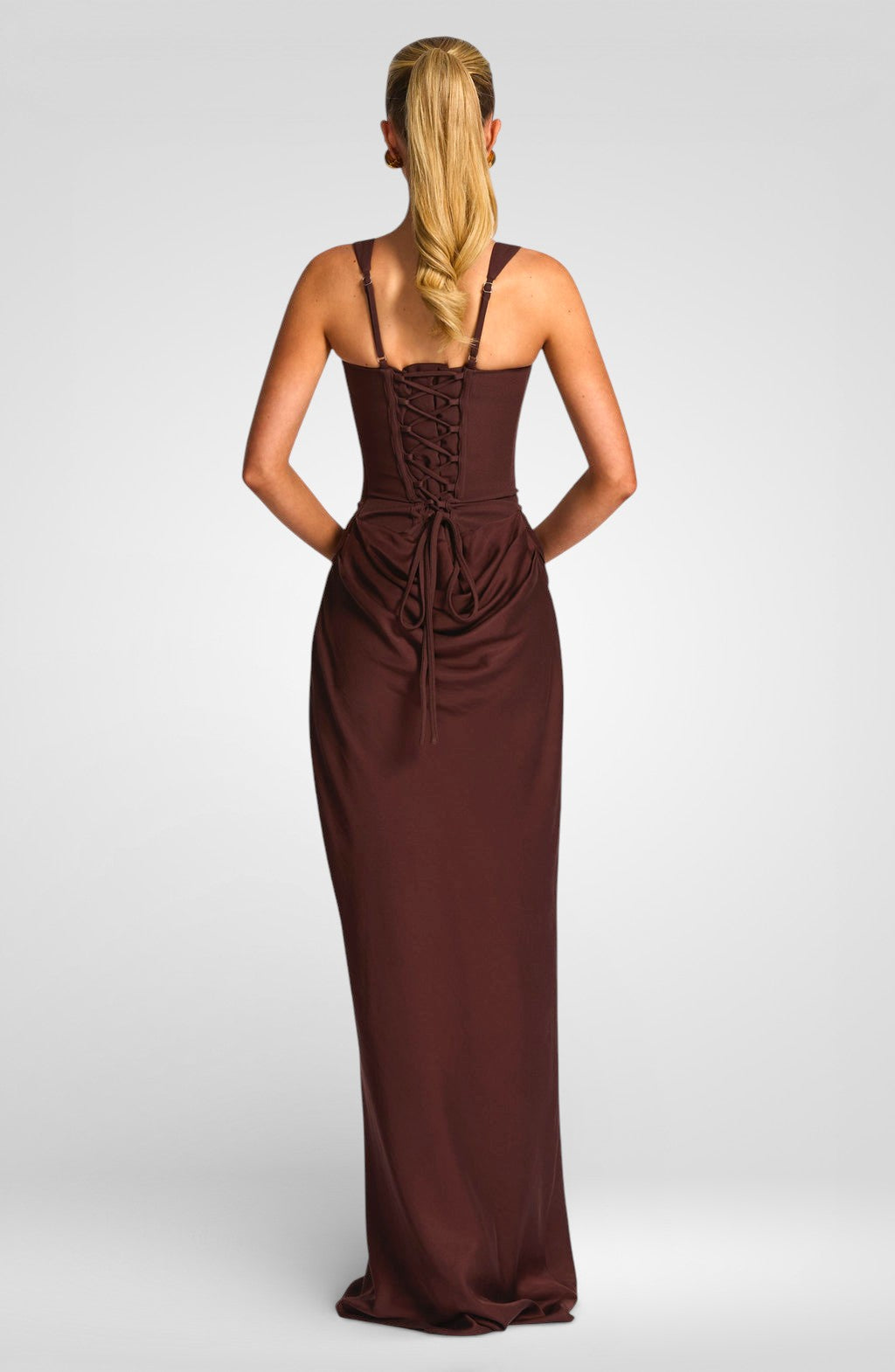 Cornelia Maxi Dress - Brown/Black
