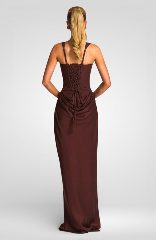 Cornelia Maxi Dress - Brown