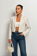 Cropped Blazer – Tailored Minimal Jacket for Women