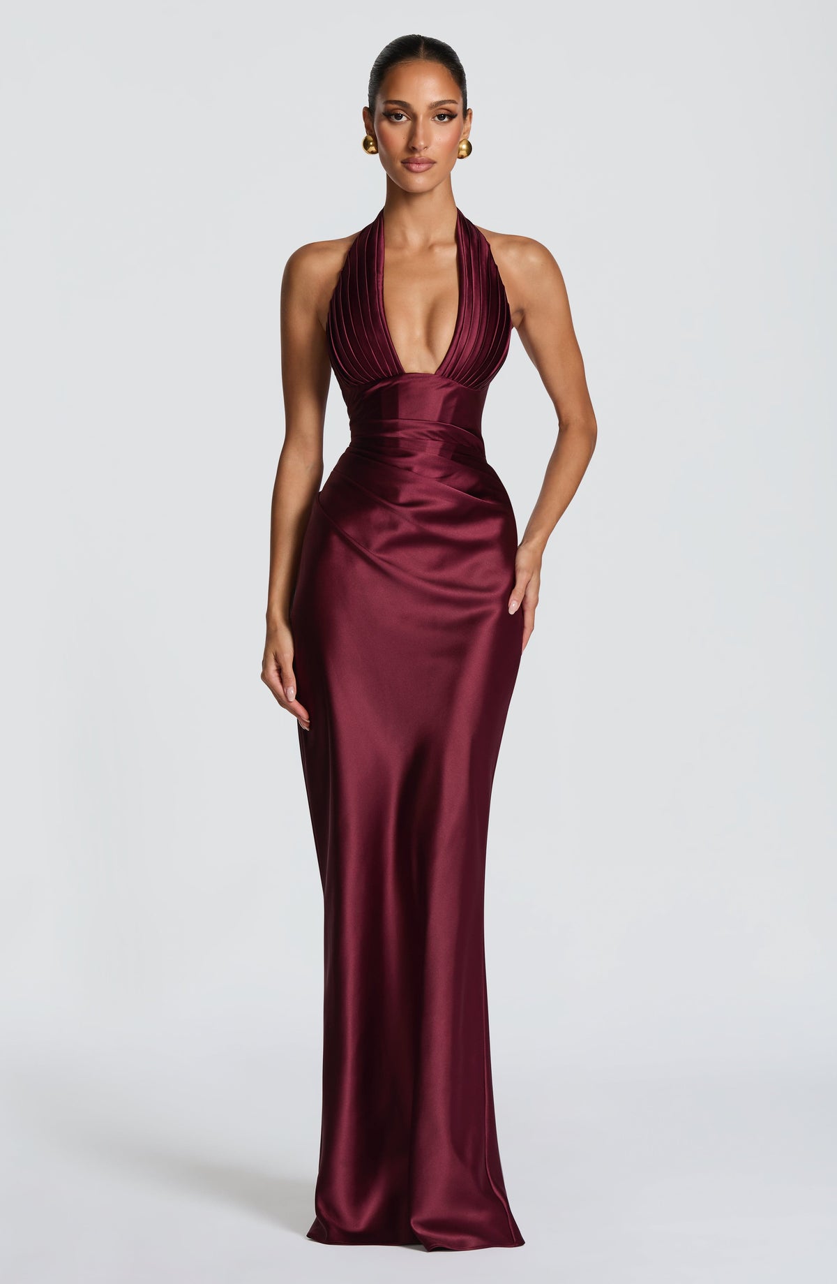 Elowen Maxi Dress - Cherry Lacquer