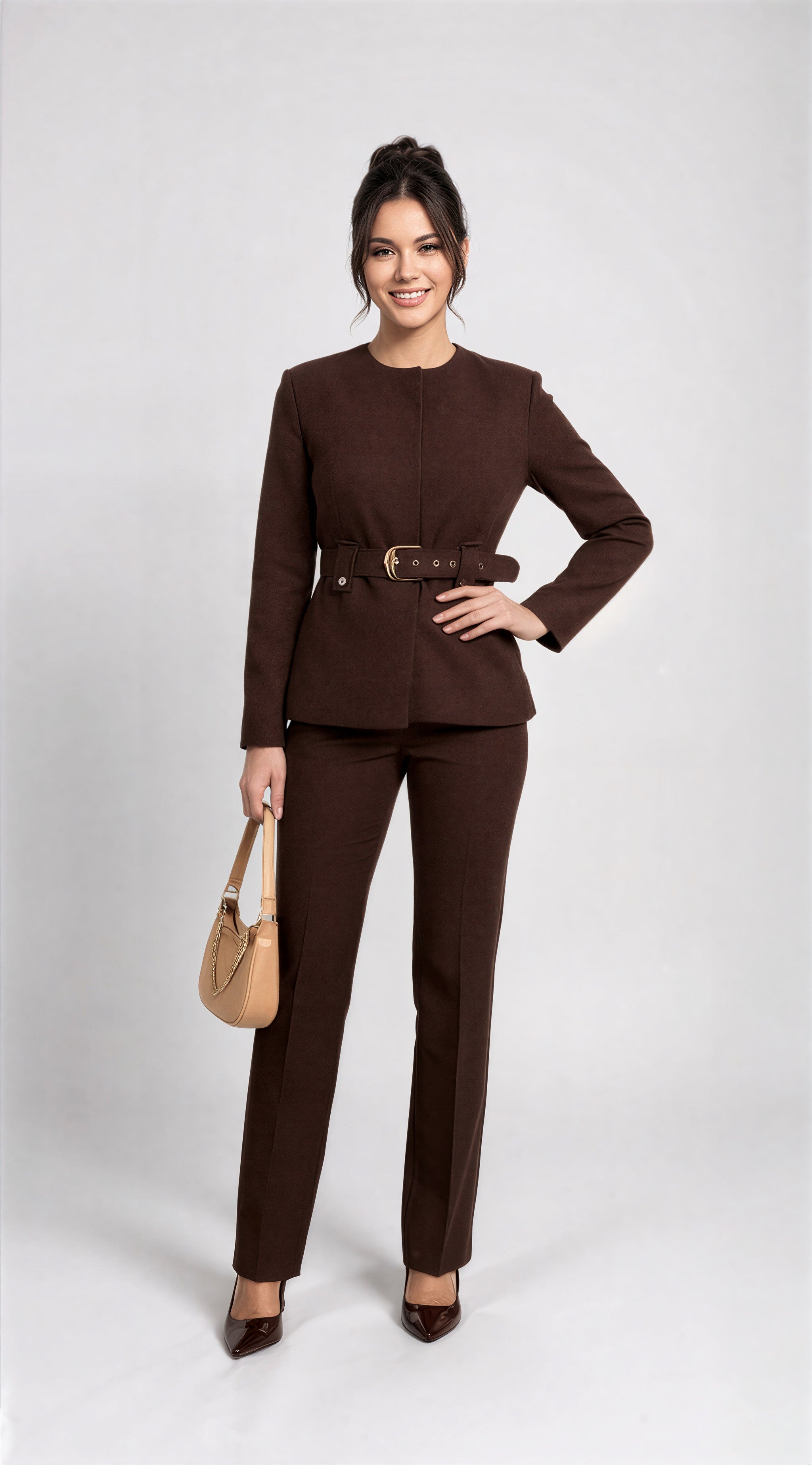 Power Suit Refined – Minimalistisches Zweiteiler-Set aus Blazer und Hose 