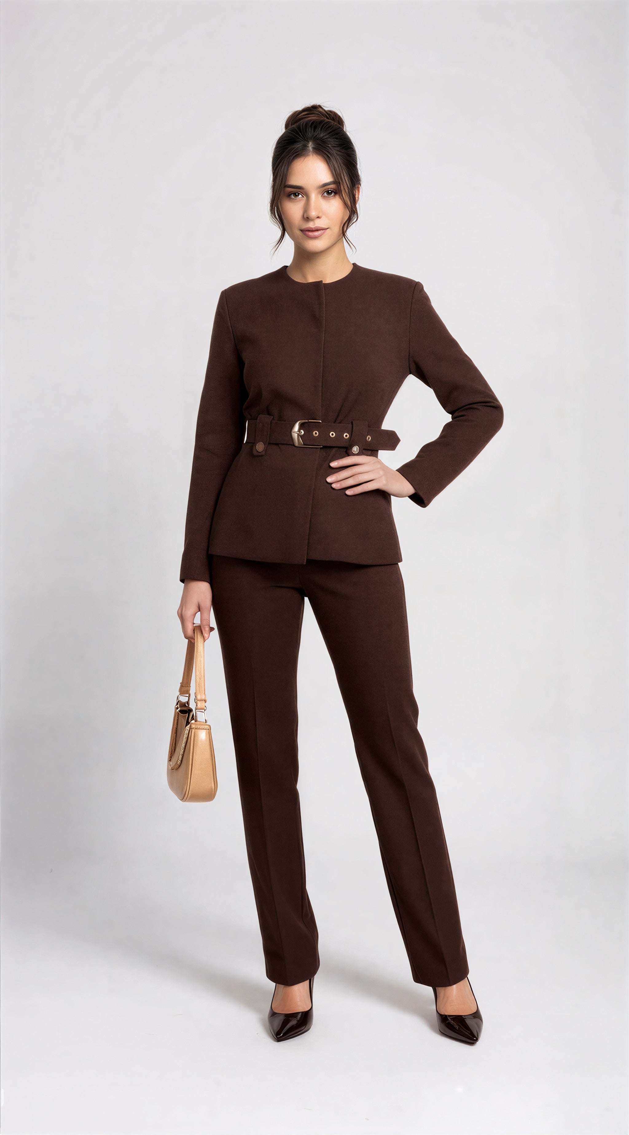 Power Suit Refined – Minimalistisches Zweiteiler-Set aus Blazer und Hose 