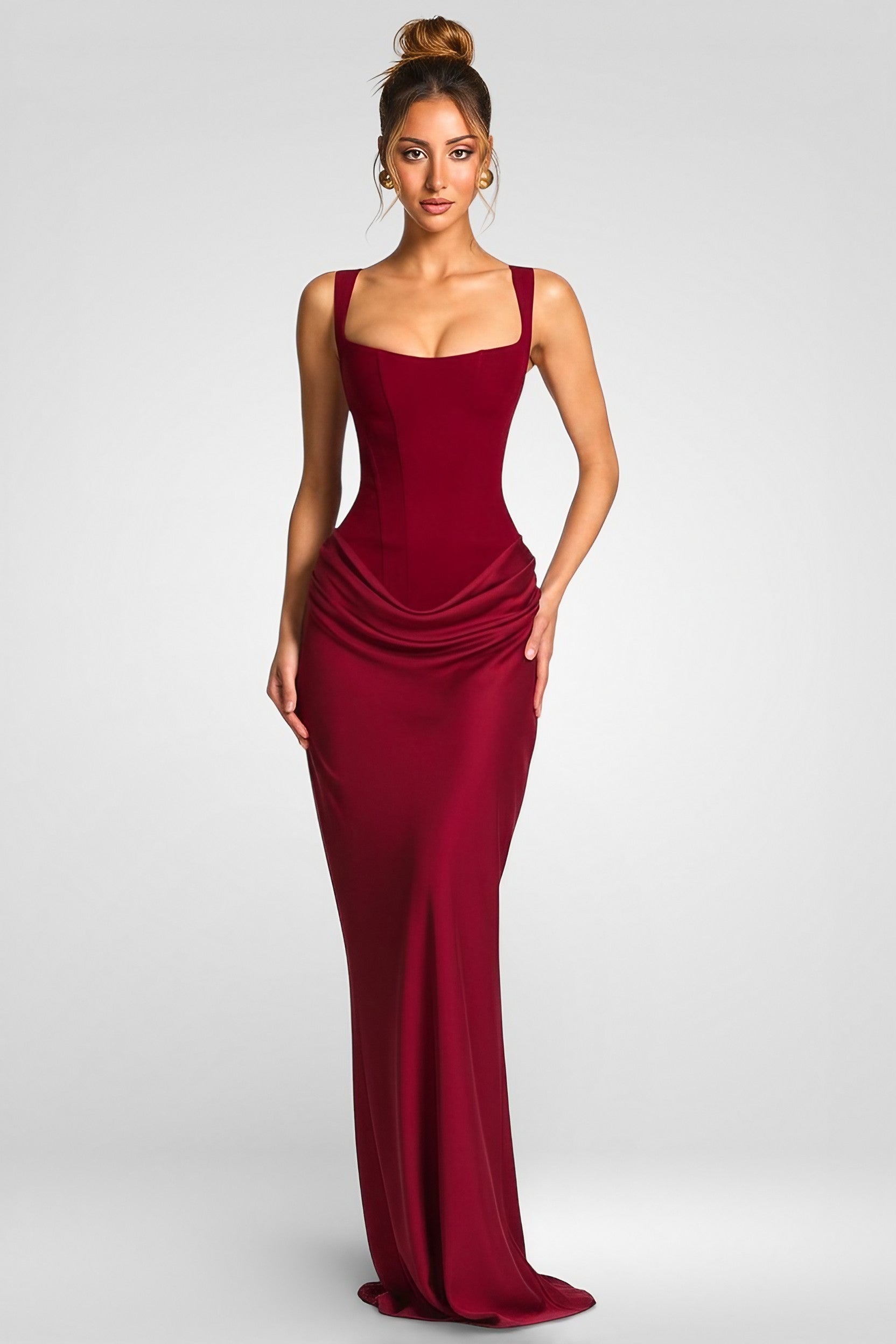 Cornelia Maxi Dress - Burgundy