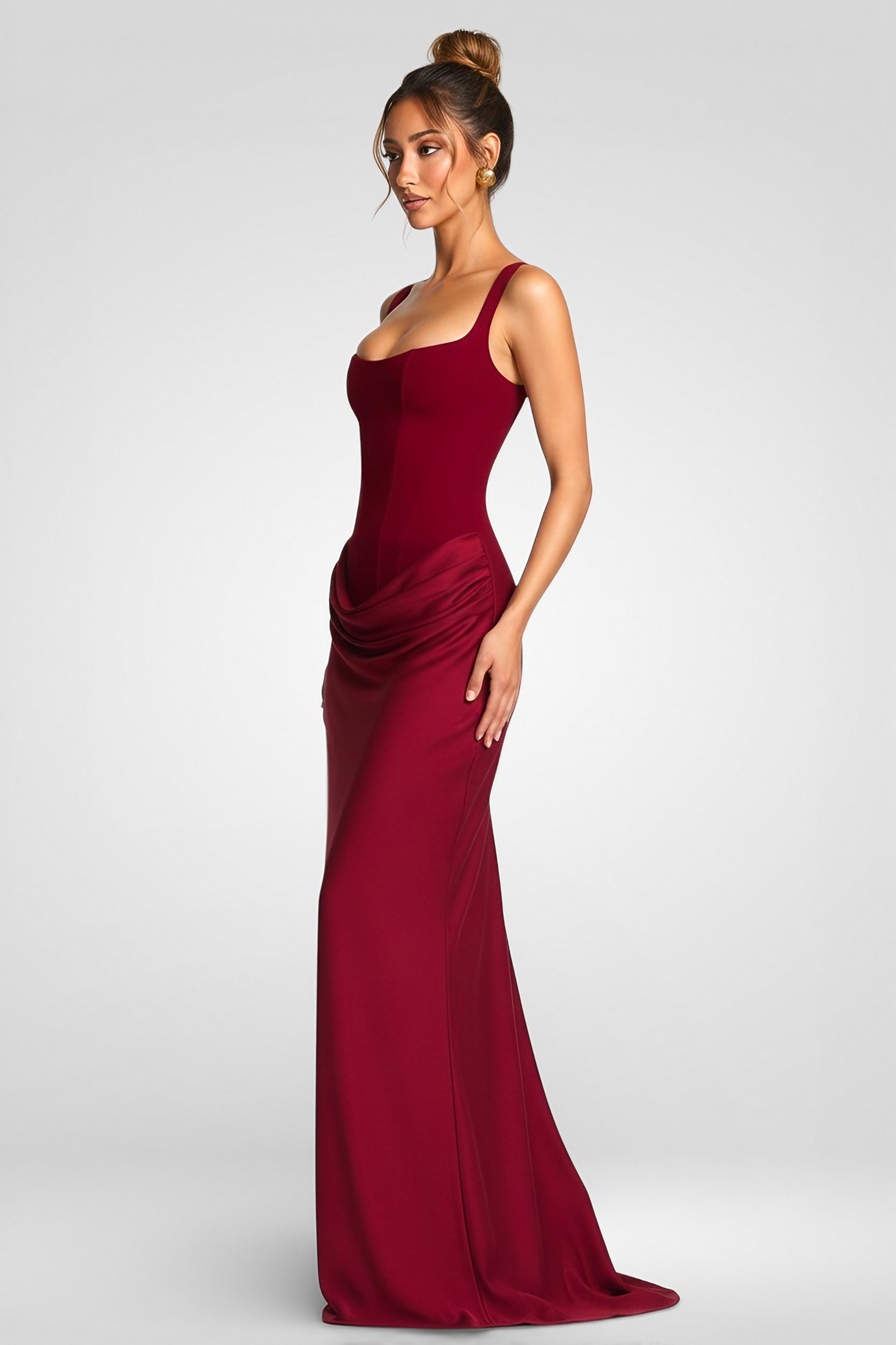 Cornelia Maxi Dress - Burgundy