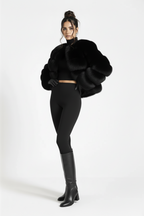 LUXE Faux Fur Puff Jacket – Voluminous Glam Edition