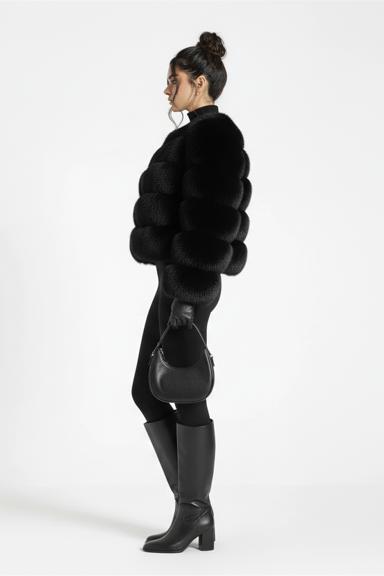 LUXE Faux Fur Puff Jacket – Voluminous Glam Edition